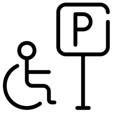 Disabled parking spot icon